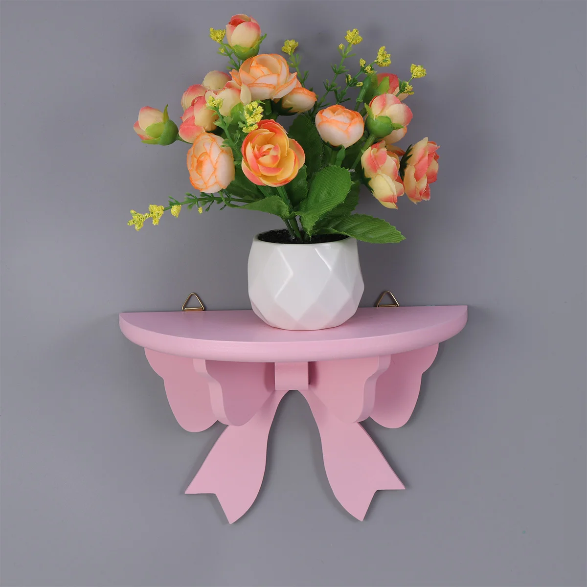 

Book Shelves Kids Room Hanging Wall Shelves Bathroom Organizer Children's Room Floating Book Shelf Bamboo Semi Circle Wall Shelf