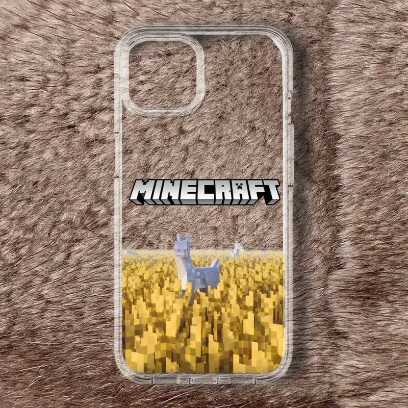 Game Mine C-Crafts Phone Case For iPhone 11 12 Mini 13 14 Pro XS Max X 8 7 6s Plus 5 SE XR Transparent Shell