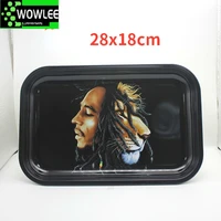 28cm18cm rolling weeed tray papers cigarette smoking accessories tool tobacco storage plate discs herb grinder rolling trays