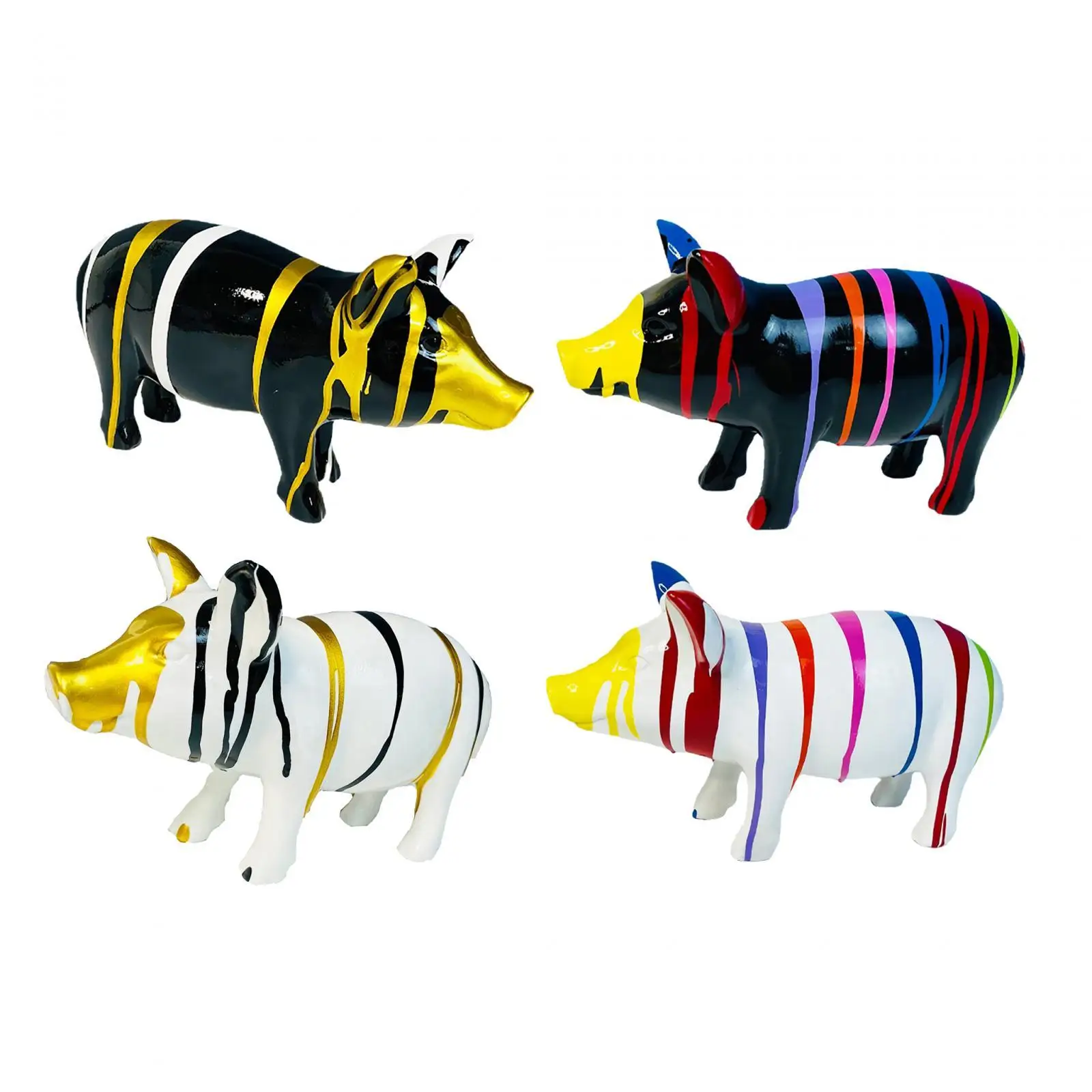 Статуя из свиньи милая креативная статуя в виде животного искусственной