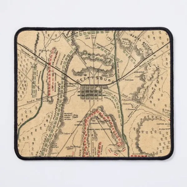 

Коврик для мыши Gettysburg с изображением карты Gettysburg, коврик для мыши, коврик для мыши с изображением аниме, настольный игровой коврик для настольного ПК, компьютерная печать для мужчин