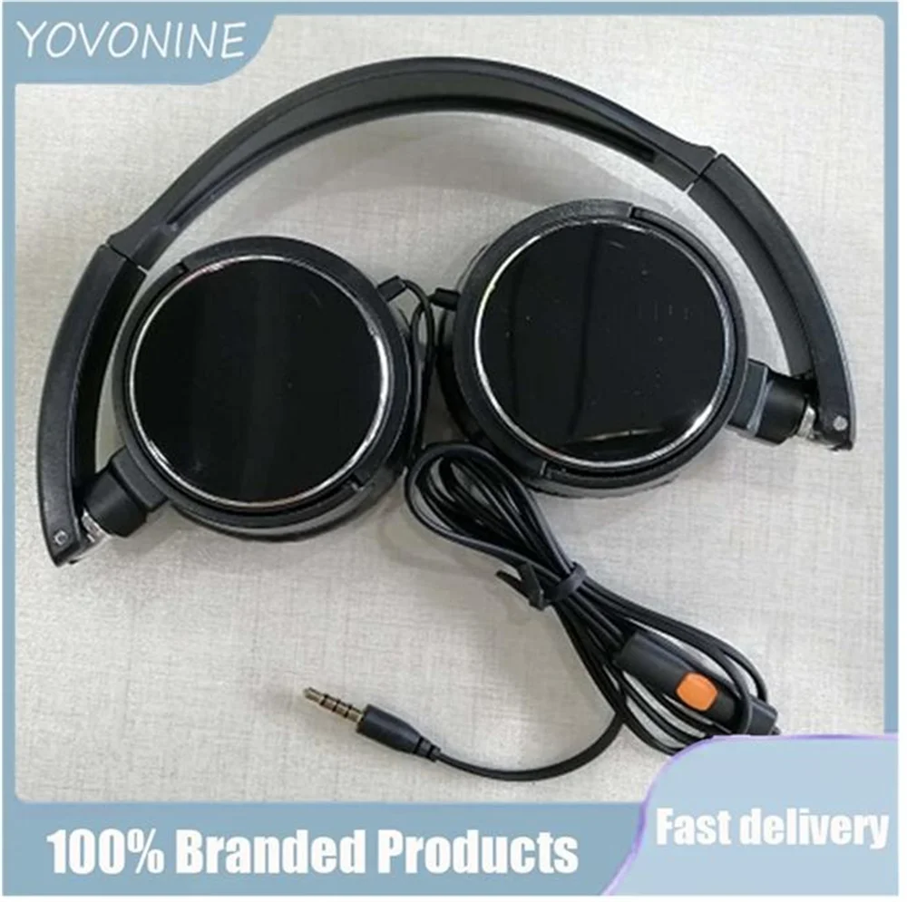 YOVONINE Universal Headphones with Microphone Hot Foldable Wired Earphones Over Ear HiFi Stereo Sound Headset for Mobile Phone
