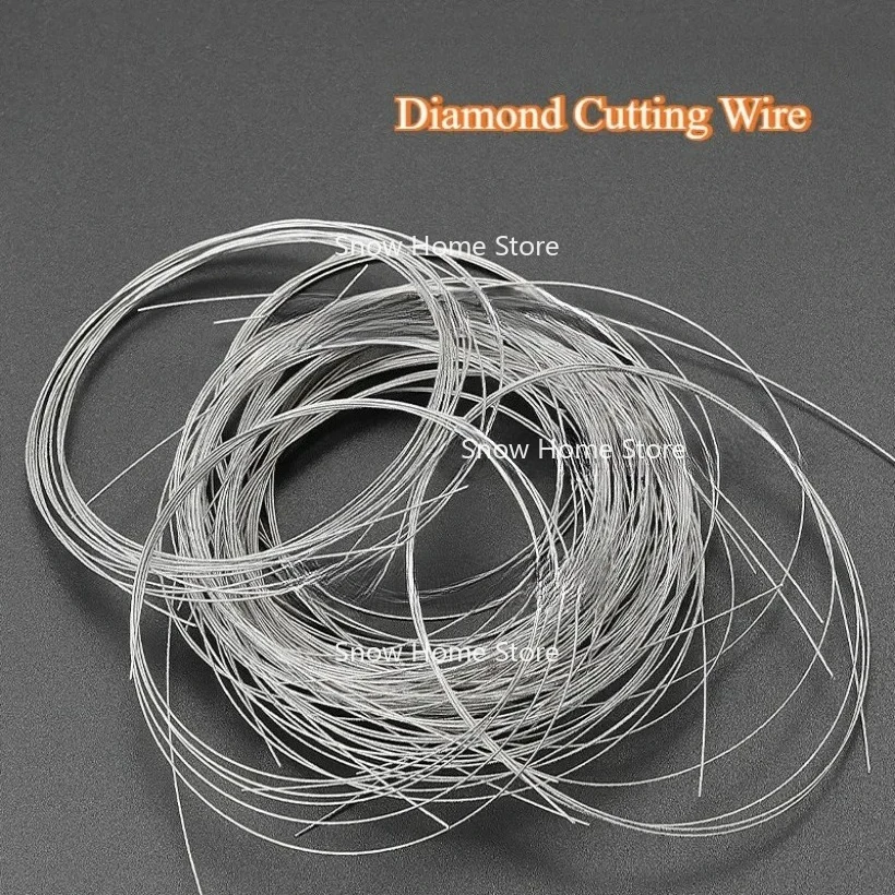 Сверхтонкая длина алмазной проволоки 1 м, прочная многофункциональная пила с минимальными потерями, инструмент для резки стекла, мрамора, гранита, камня, нефрита