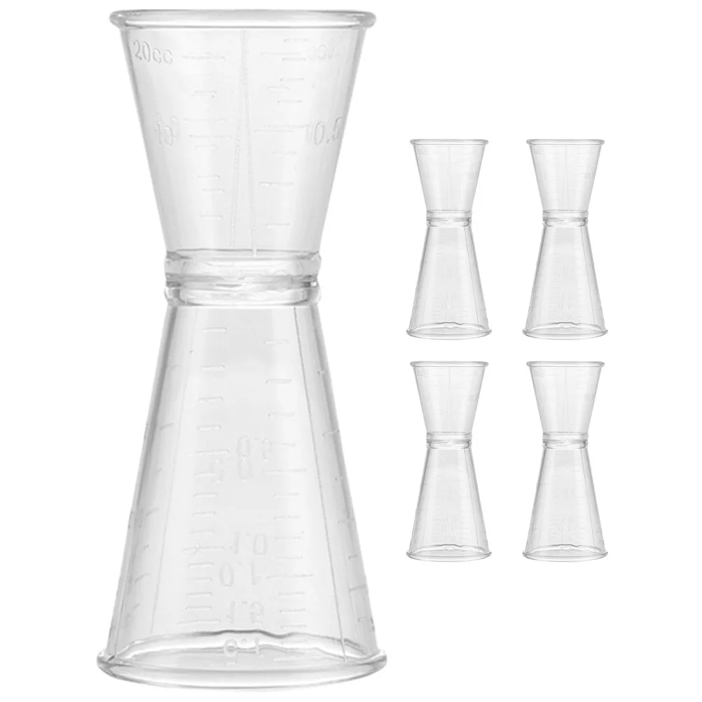 

5 шт., Пластиковые Двухсторонние мерные стаканы для мартини