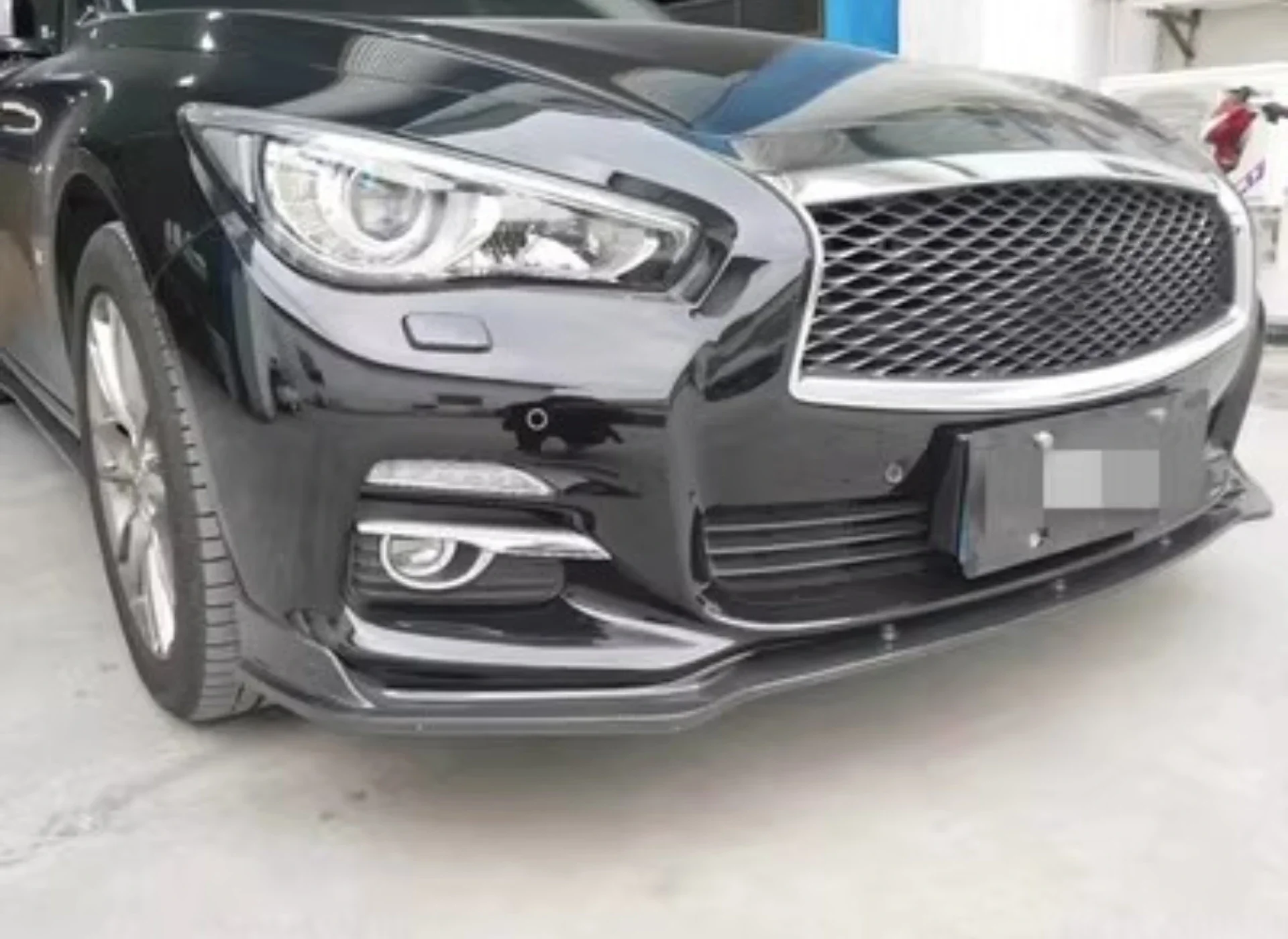 Передняя и задняя губа из углеродного волокна боковая юбка хвостовое крыло для