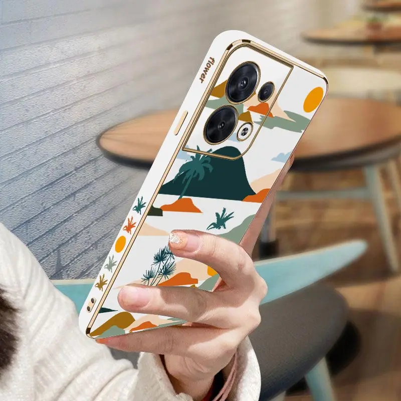 Роскошный чехол для OPPO Reno 8Pro 8T 8 10 10Pro 9ProPlus 9 6Lite 6Z 6proplus 7 7Lite 7Z 5 5Pro 4