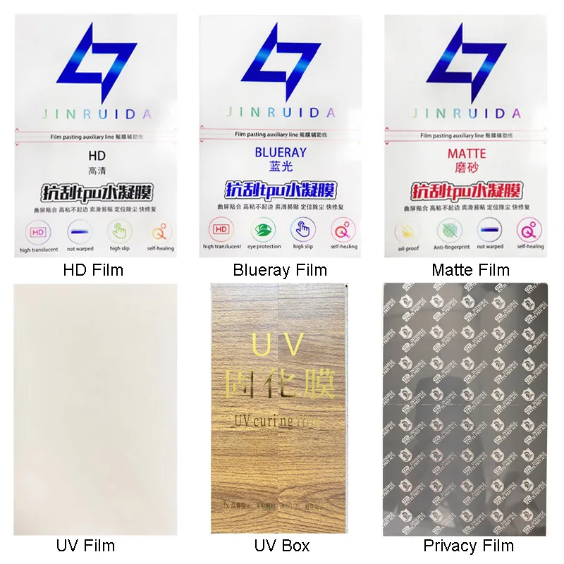 

Mix HD Hydrogel Film Matte/UV/Privacy/Anti Blue-Ray Screen Protective Film TPU Screen Protector For Blade/Laser Cutting Machine