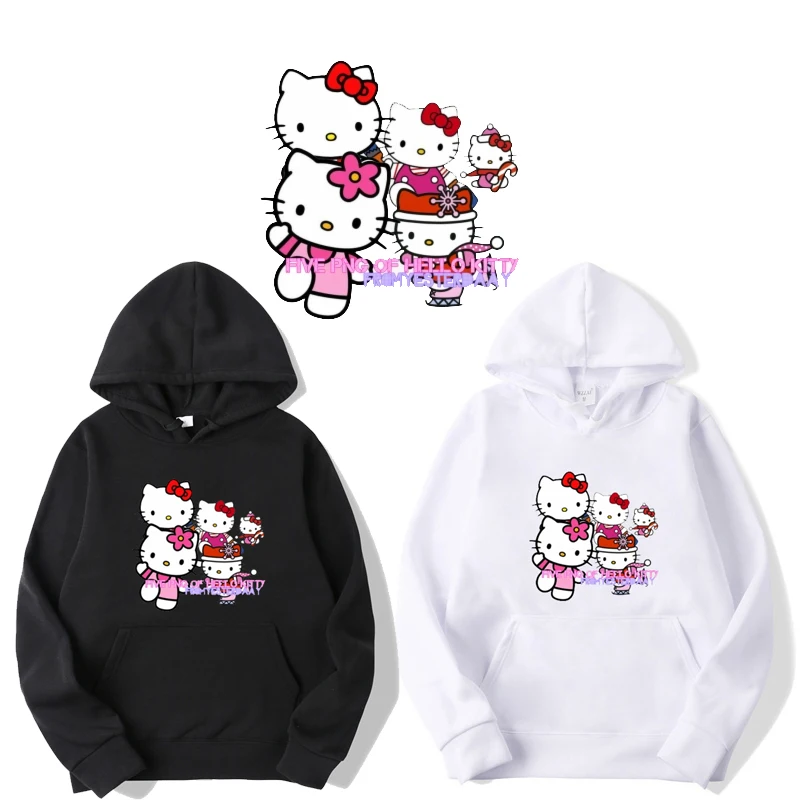 

Sanrio Kawaii Clothes Long Sleeve Top Couples Y2K Top Hoodie Anime Hoodie Harajuku Hoodie Hello Kitty Hoodie Streetwear Women