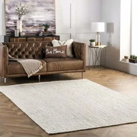 3x4"FT Jute Rug  Natural Braided Rectangle Floor Modern Look Area Rug Carpet Rugs and Carpets for Home Living Room
