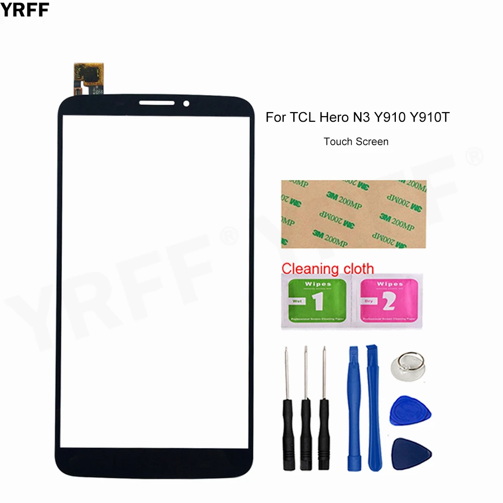 

Стекло сенсорного экрана для TCL TLP034B2 Y910 Hero N3 Y910T сенсорный экран дигитайзер Мобильная панель в сборе