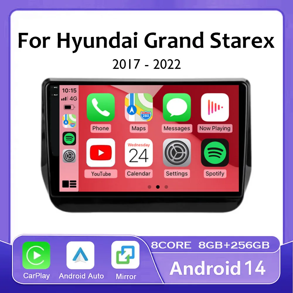 Автомобильный радиоприемник Android 14 мультимедийная навигация беспроводной