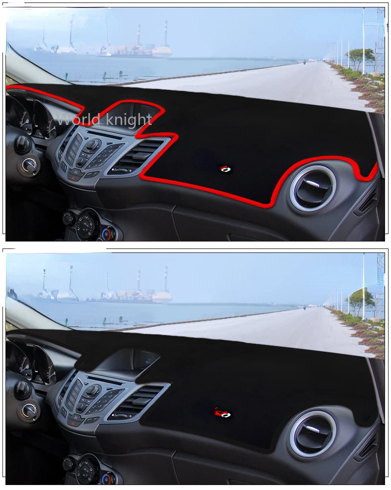

Аксессуары для Ford Fiesta MK7 ST 2009 2010 2011 2012 2013 2014 2016 Противоскользящий коврик для приборной панели Защита от солнца