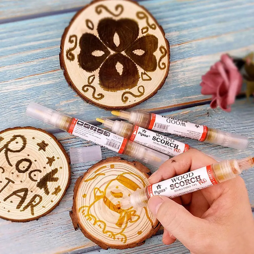 

Wood Burning Marker Pen For Diy Scorch Marker Painting Pyrography Pens Fine Tip Woodworking Supplies Dropshipping M2m7