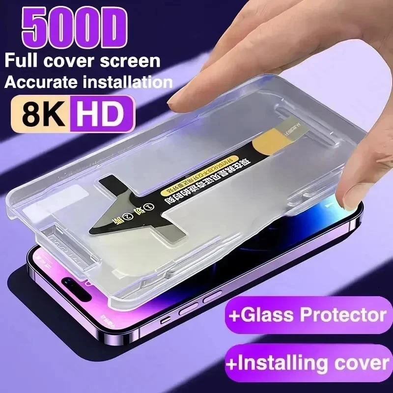 Фото Защитная пленка для экрана Oneclick с автоматической установкой для VIVO X200 Pro X100 Ultra X70 X80 X90 IQOO 12 11 Pro, пленка из закаленного стекла HD №2