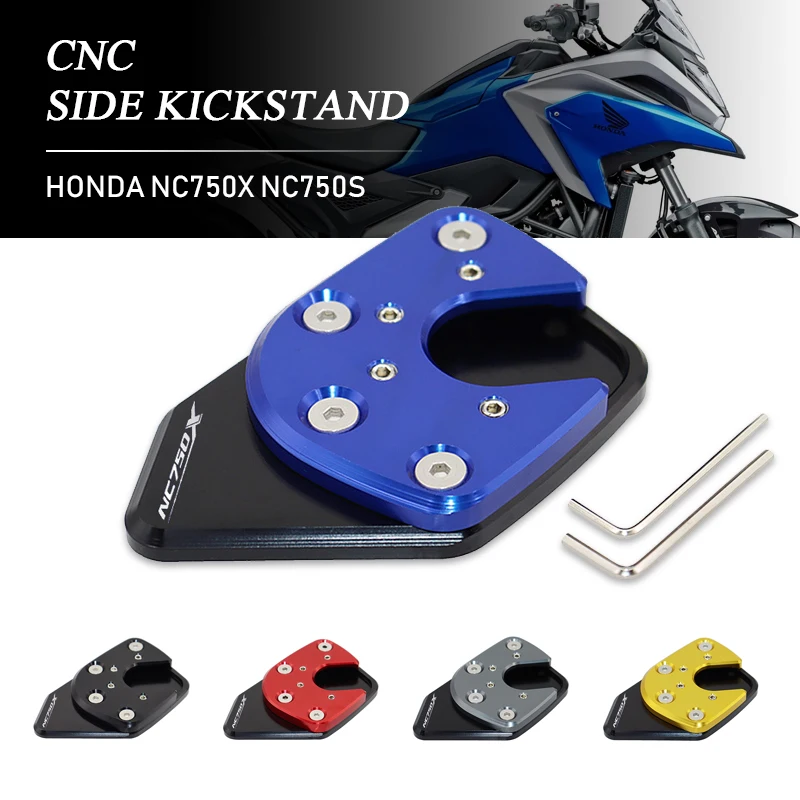 

Motorcycle Accessories Magnifying Pad Extension Stand Side Stand Kickstand For HONDA NC750X NC750S