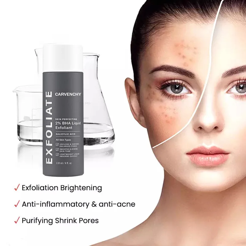 Salicylic Acid 2% Solution Essence 30mL Acne Spot Removing Shrink Pores Oil-Control Brighten Face Skin Makeup Rehydration 1pcs