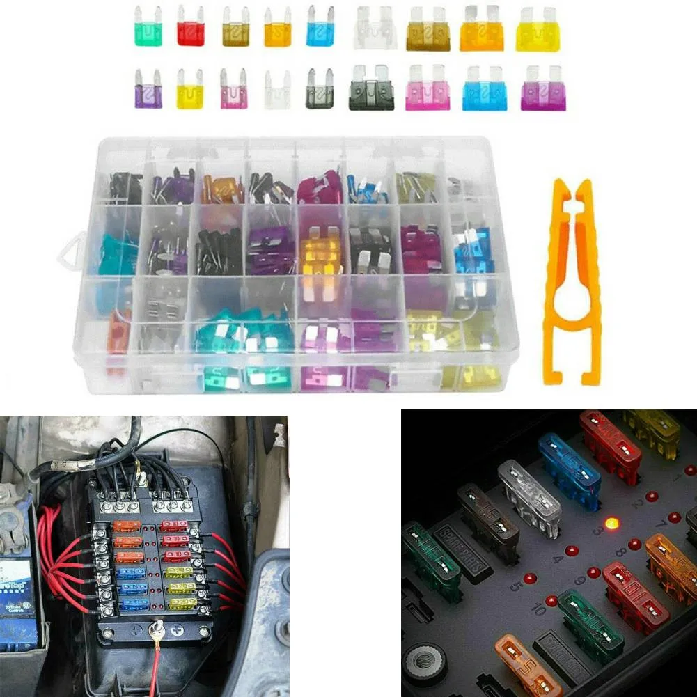 

Universal General Durable 220pcs Pack Car Fuses Car Fuses Flat Fuse 19mm 11mm Set For Cars Trucks SUV ATV UTV Compatibility