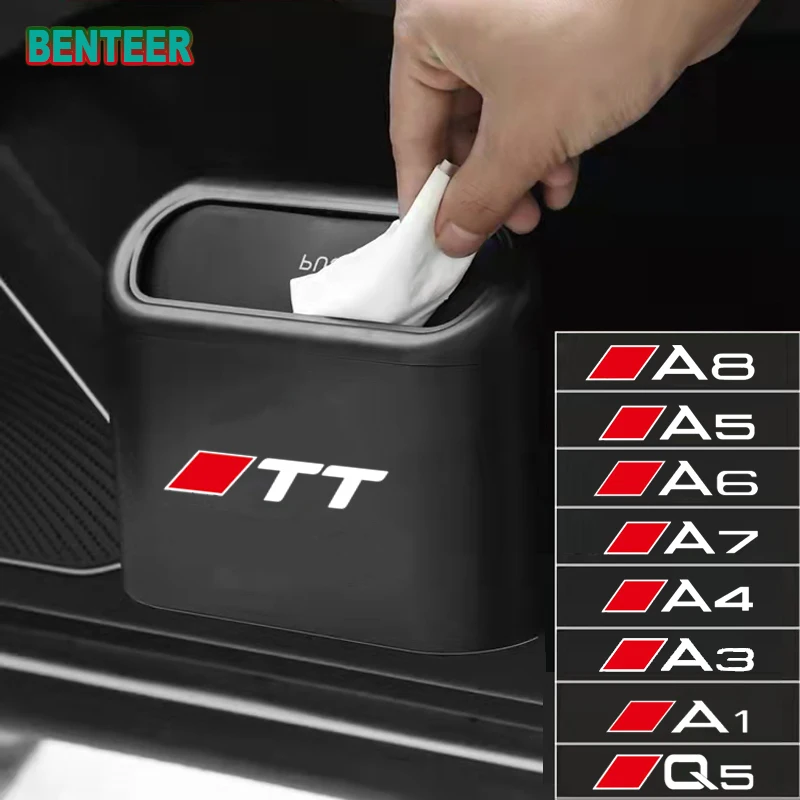 

Plastic Auto Trash Bin Car Sticker for Audi A3 A4 A5 A6 A7 A8 TT Q3 Q5 Q7 Q8 A1 B5 B6 B7 B8 B9 8P 8V 8L C6 C5 C7 4F