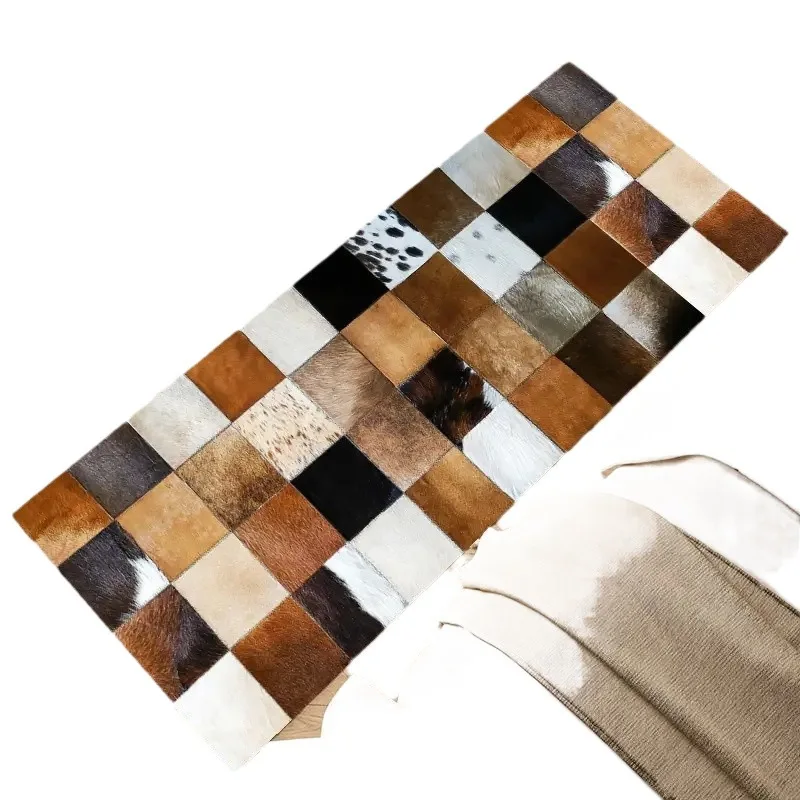 Коврик из коровьего меха с узором в виде пятен коврик джинсовой ткани для спальни