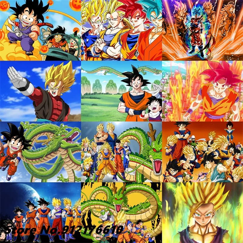 

Dragon Ball Puzzles 1000 Pieces Jigsaw Puzzle Bandai Japanese Anime Goku Saiyan Educational Toy Fun Family Game for Kids Adults