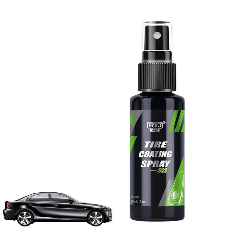 Car Polish Spray Tire Shine Spray Kit For Deep Black Wet Shine On Tires Coating Quality Car Care Supplies Protect Against