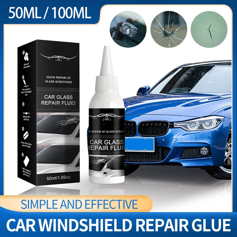 

New 30/50ML Car Windshield Cracked Repair Tool DIY Car Window Repair Kit Glass Curing Glue Auto Glass Scratch Crack Restore