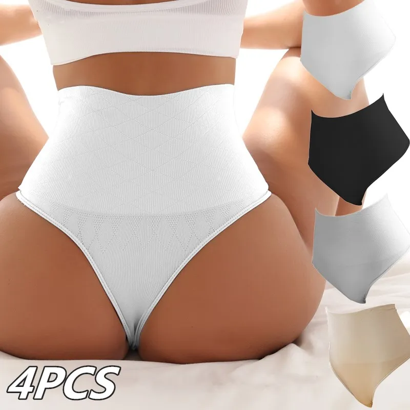 

Seamless High Waist Postpartum Panties Hip Lift Briefs Body Shaping Pants Women Shapewear Tummy High Waist Shapers 4PCS