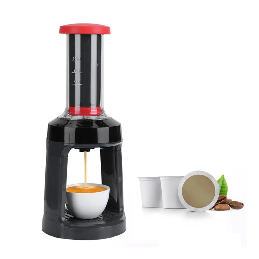 

Cafetera Manual de un solo servicio para cápsulas k-cup, máquina de café en polvo, máquinas de Espresso Manual, cafetera