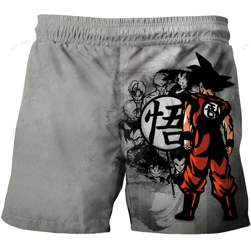 2023 Dragon Ball Z Sports Shorts Cartoon New Men's Summer Shorts Anime T-shirts Oversized Y2k Goku Vegeta Man Shorts Fashion