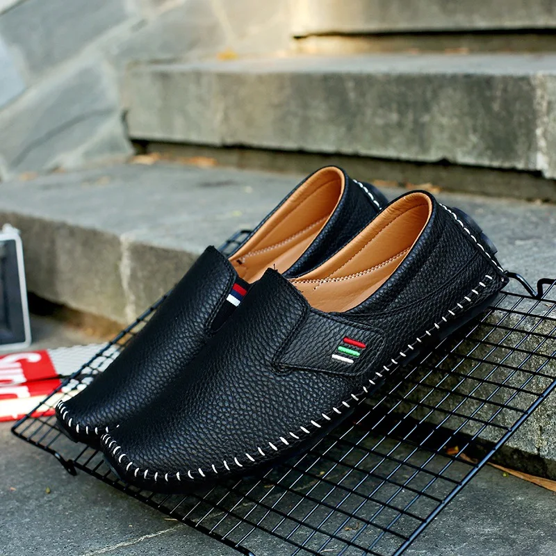 

Men's Sandals Hollow Breathable Large Size Peas Shoes Slip-on Slip-On Shoes Men's Loafers Shoes Beach Shoes Zapatos De Hombre