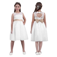 kids girls princess dress 2022 summer lace flower girl costume pageant wedding bridesmaid birthday party dress for girls