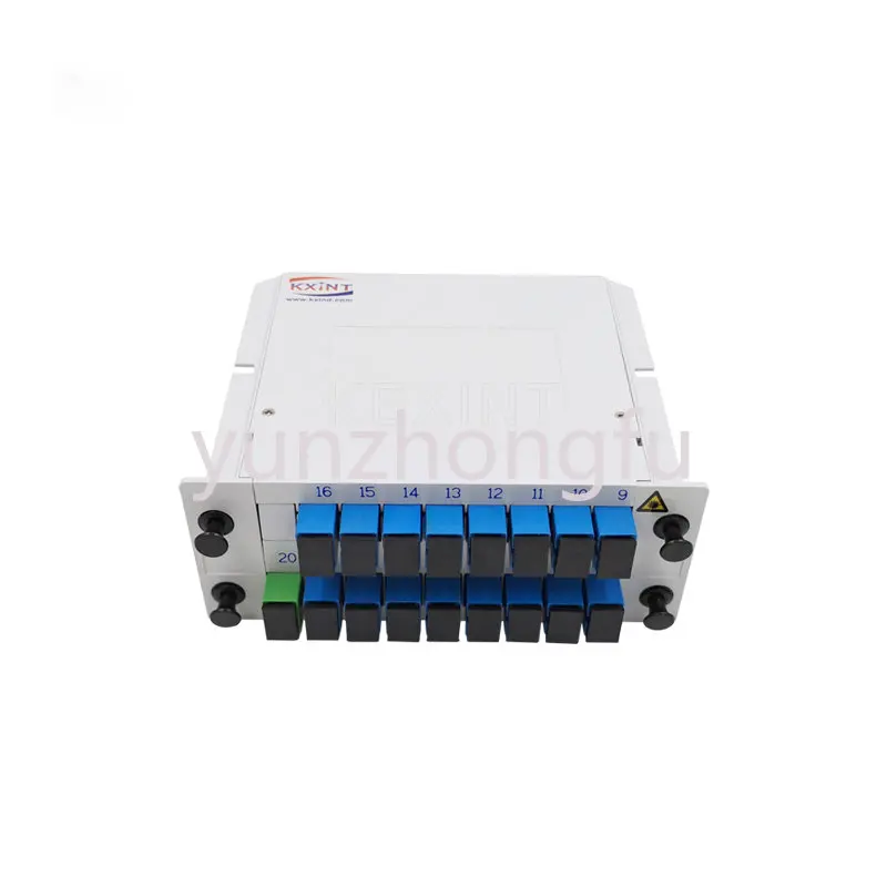 

Factory Directly PLC Splitter Device SC/UPC 1*16 Insertion /LGX /Cassette type Fiber Optic fiber optic equipment