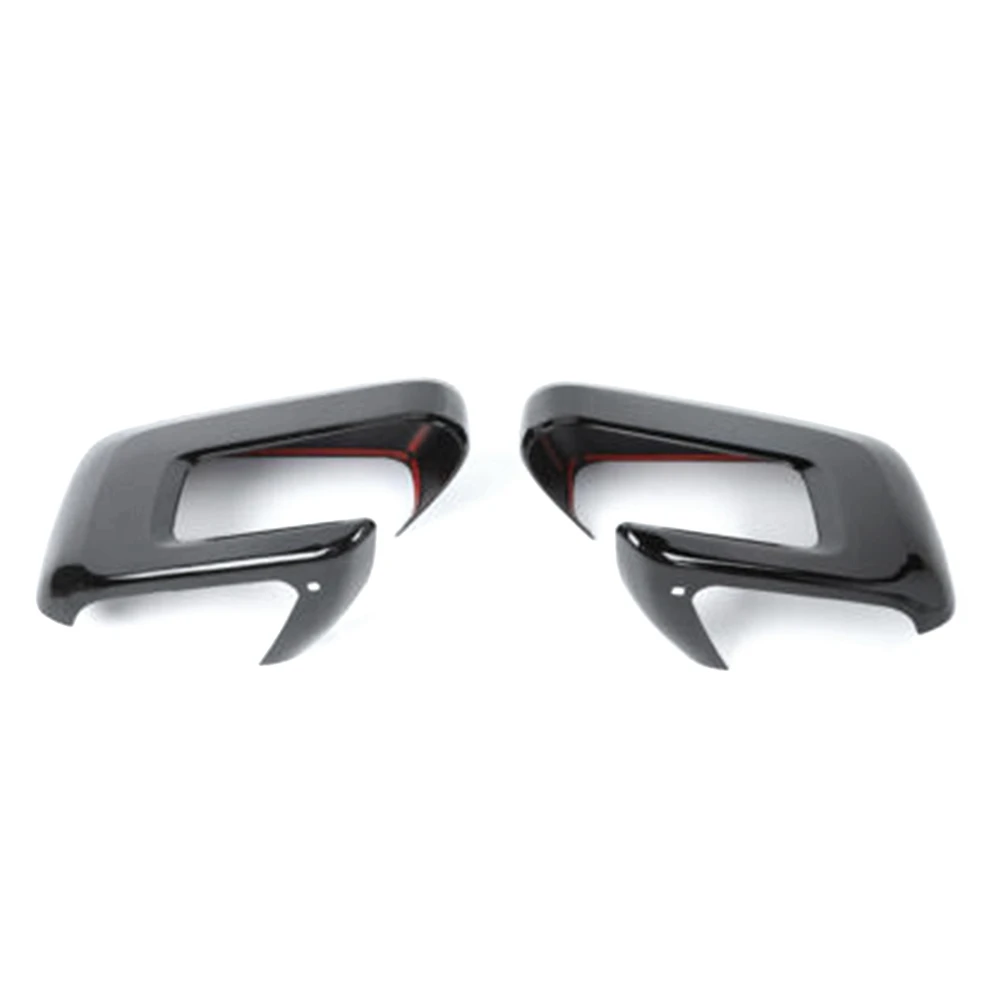 

1Pair Front Side Rearview Mirror Caps Cover Decoration Trim Cover for Ford F150 F-150 2021 2022 Bright Black