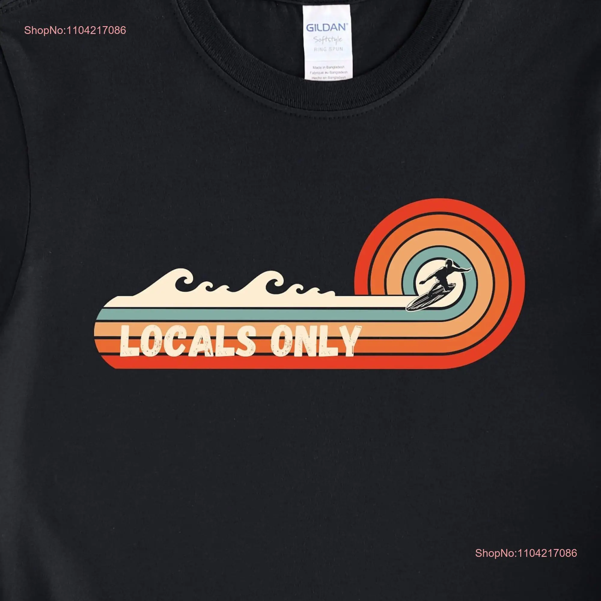 Футболка Locals Only Summer Surfer Beach SoCal California San Diego LA с длинными или короткими рукавами