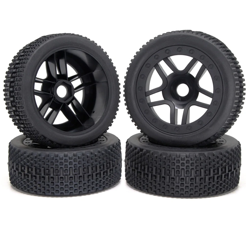 

4PCS 110mm RC Wheel Tire 17mm Hub Hex Rubber Racing Tire For 1/10 ARMAA TRAXXAS SLASH 2WD 4WD RC Car Monster Truck