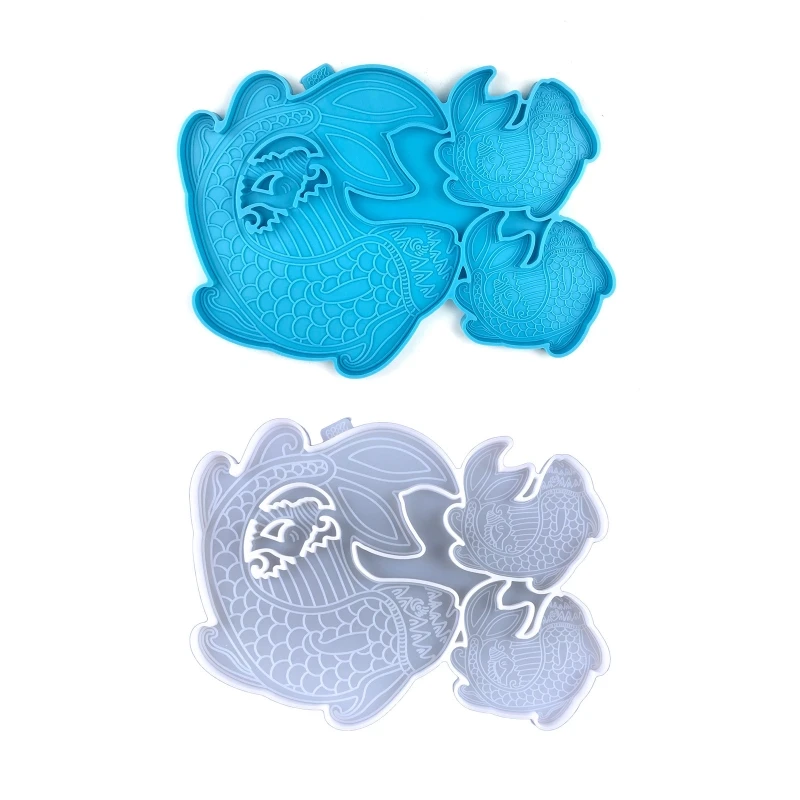 

DIY Making Handmade Home Display Craft Unique Goldfish Wall Decor Resin Mold