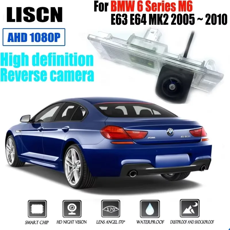Фото Для BMW 6 серии M6 E63 E64 MK2 2005 ~ 2010 HD задняя камера ночного видения/водонепроницаемая резервная парковочная камера заднего вида №1