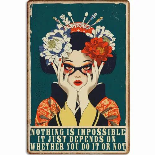 Ретро металлические знаки Ничто не невозможны постеры с вывесками