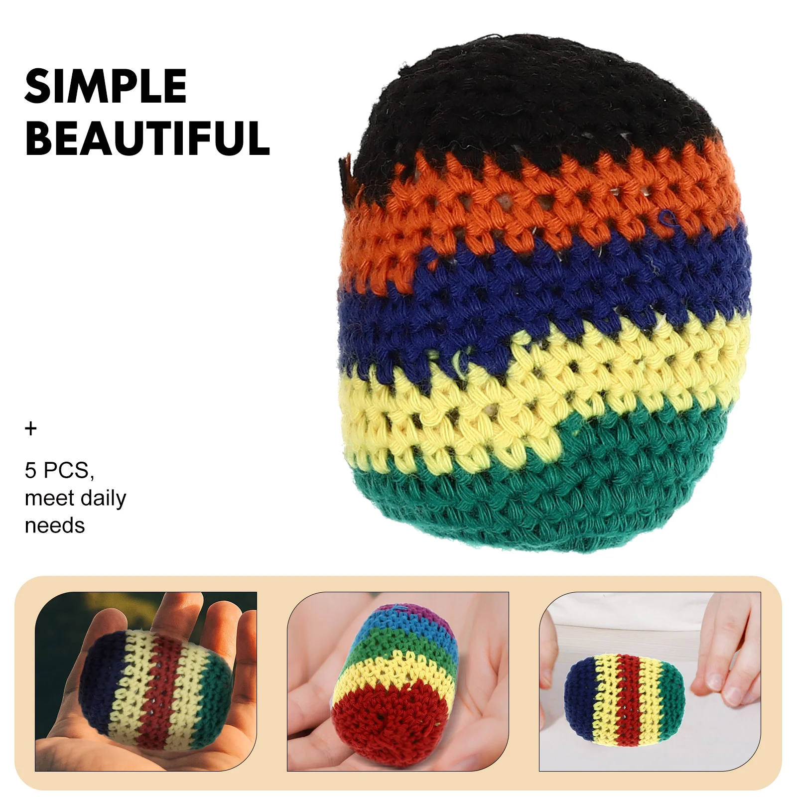 5 шт. шерстяной мешок с песком тканые ударные шарики игрушки для дома специальная