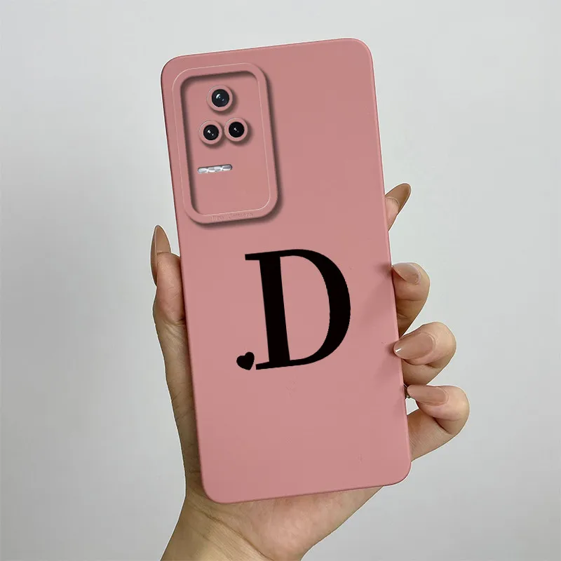 Чехол для Xiaomi Poco F4 22021211 РГ Роскошный квадратный чехол телефона Redmi K40S с буквами RI