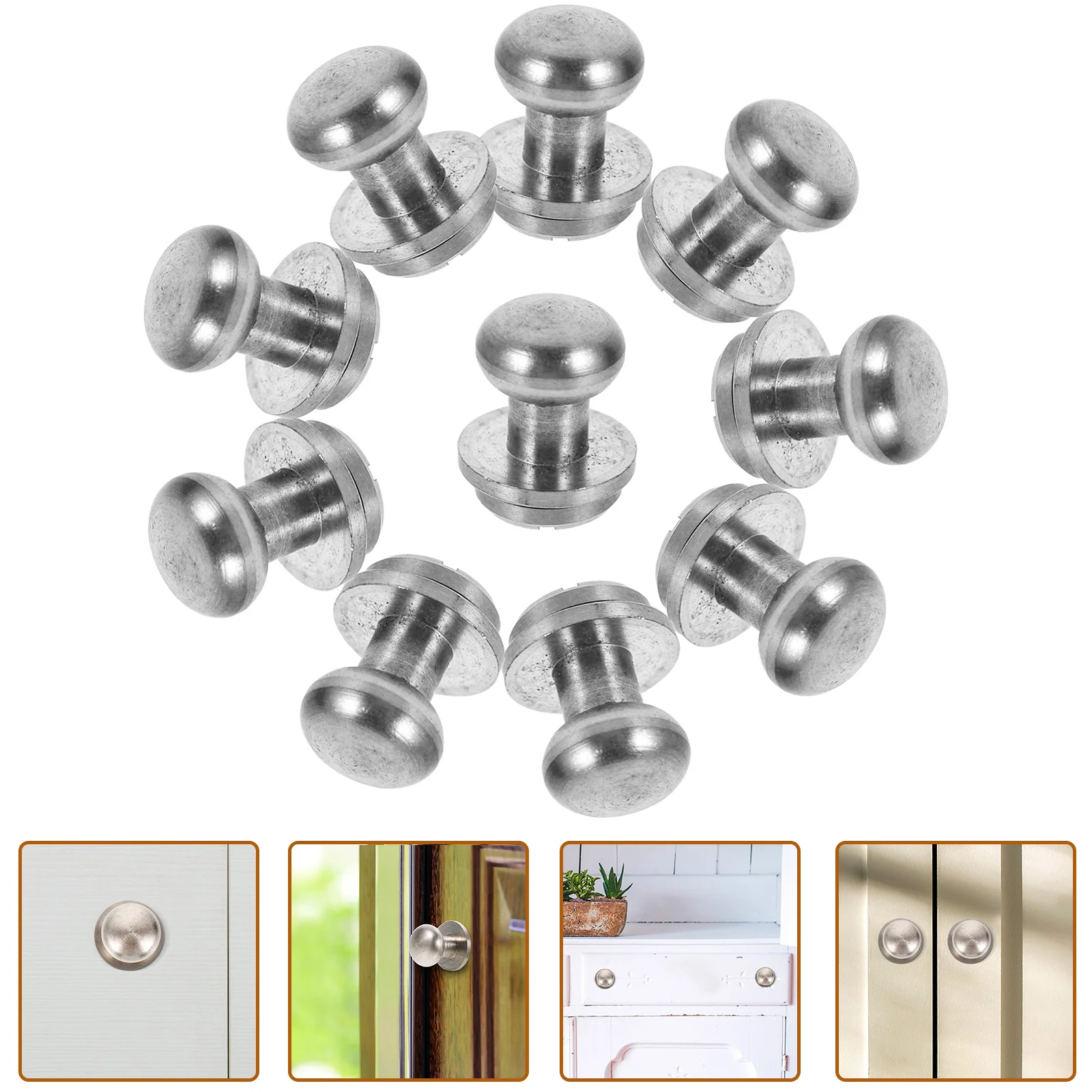 

Handles Door Knobs Cabinet Kitchen Wardrobe Cupboard Round Drawer Handle Exterior Dresser Decorative