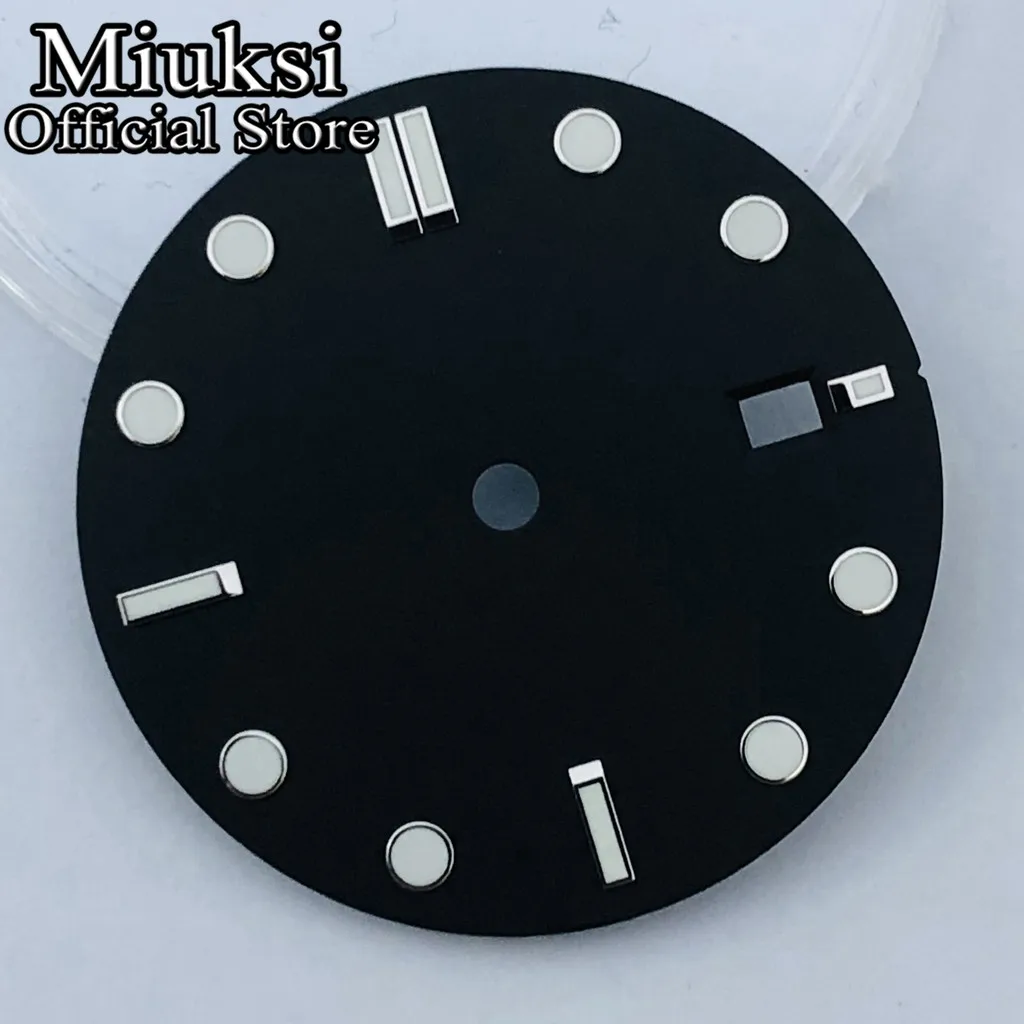 Miuksi 32 мм черный синий зеленый белый стерильный циферблат часов светящийся