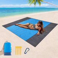 oversized beach blanket sand free wind proof waterproof beach mat lightweight quick drying heat resistant outdoor picnic mat