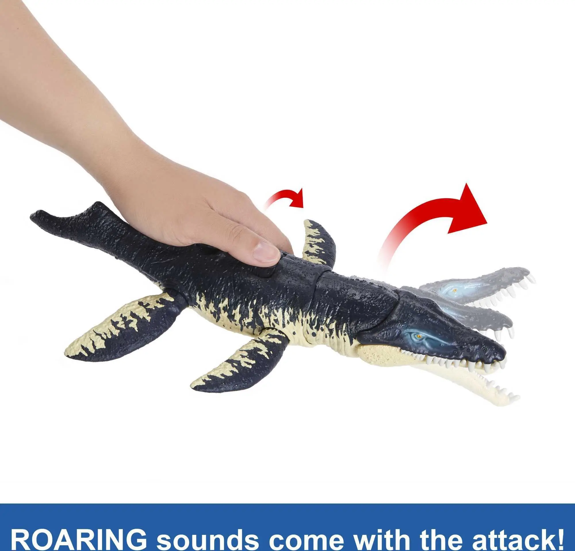 Jurassic World Dominion Dinosaur Figure Gigantic Trackers Kronosaurus with Attack Motion Gear Toy for Kids Birthday Gift HLP18 enlarge