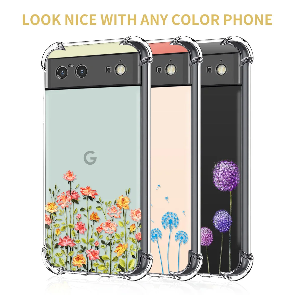 Для Google Pixel 7 Pro, мультяшный Одуванчик, телефонная лампа для Google Pixel 7a 6a 6 Pro, мягкий силиконовый чехол из ТПУ