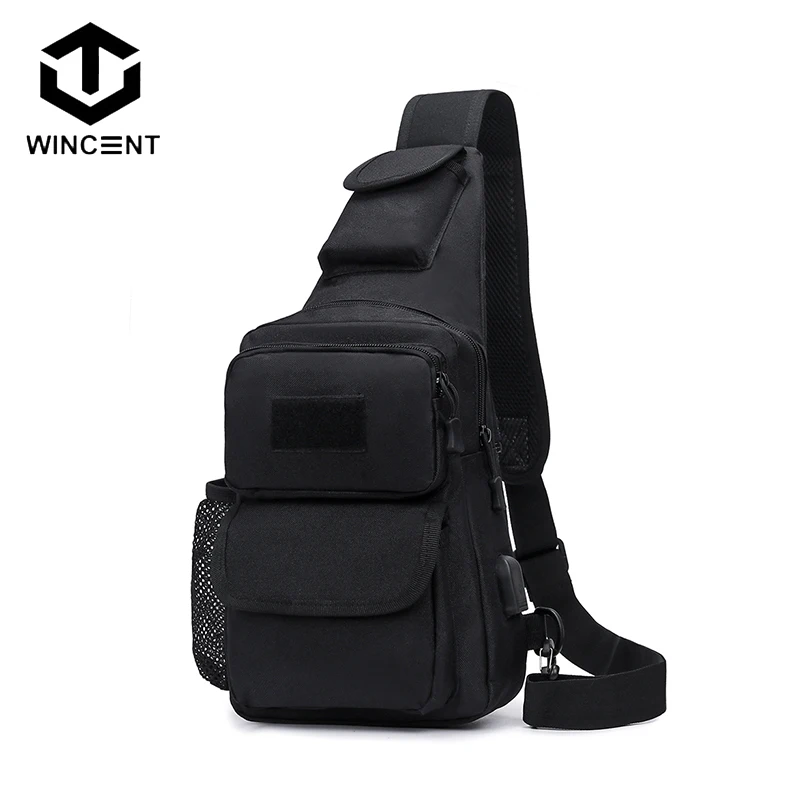 

Нагрудная сумка WINCENT для занятий спортом на открытом воздухе, чехол для чайника, тактический повседневный камуфляжный вместительный рюкзак...