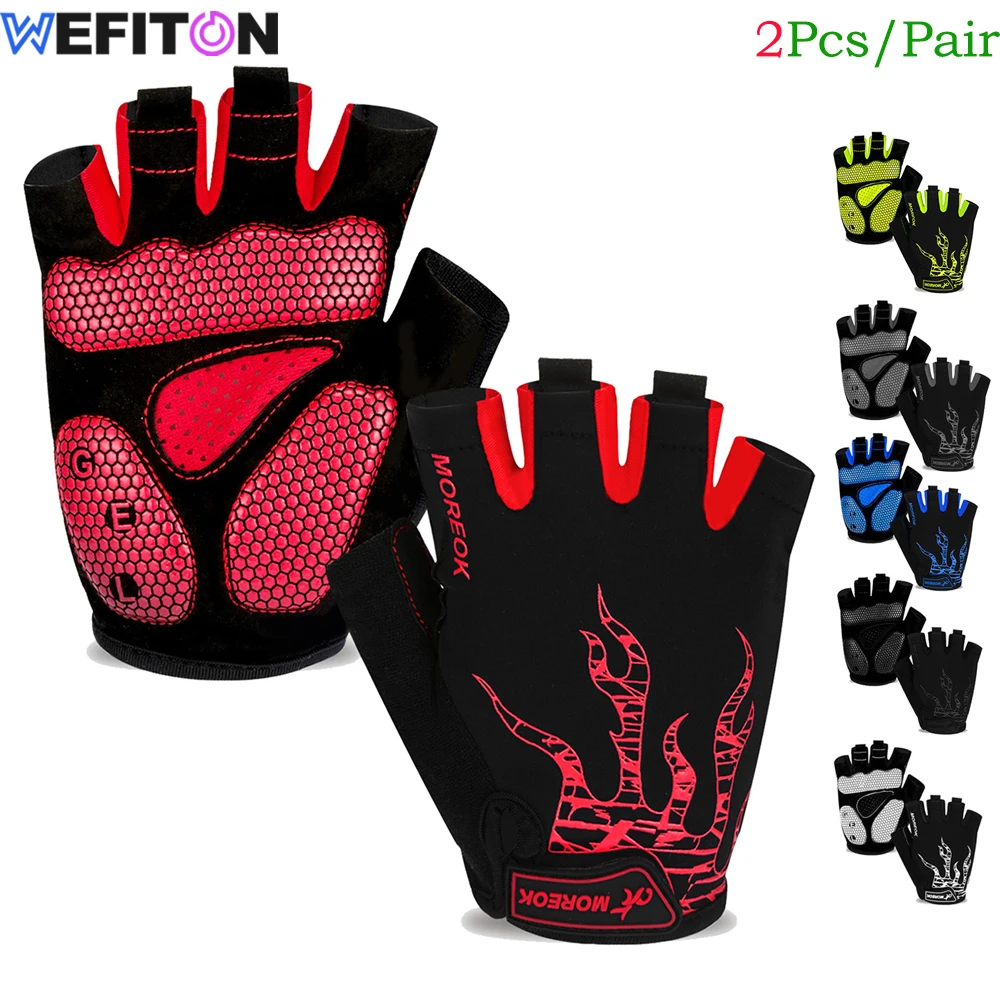 

1 пара велосипедных перчаток, велосипедные перчатки для мужчин/женщин-[5 мм гелевые подушечки] велосипедные перчатки с полупальцами, велосипедные перчатки-для велоспорта, тренировок, велоспорта