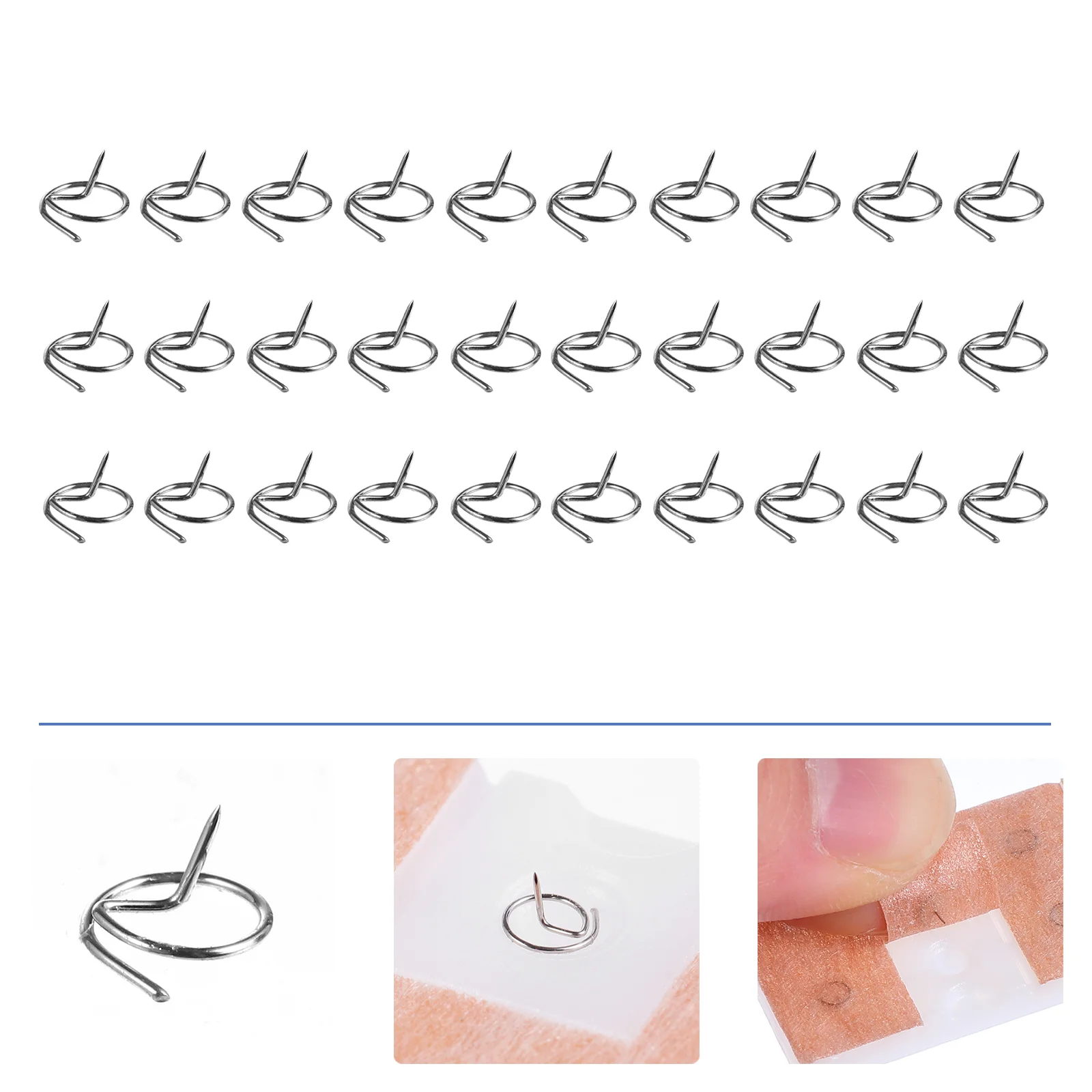 

100 Pcs Ear Pin Thumbtack Needle Globe Decor Decorate Disposable Safe Stainless Steel