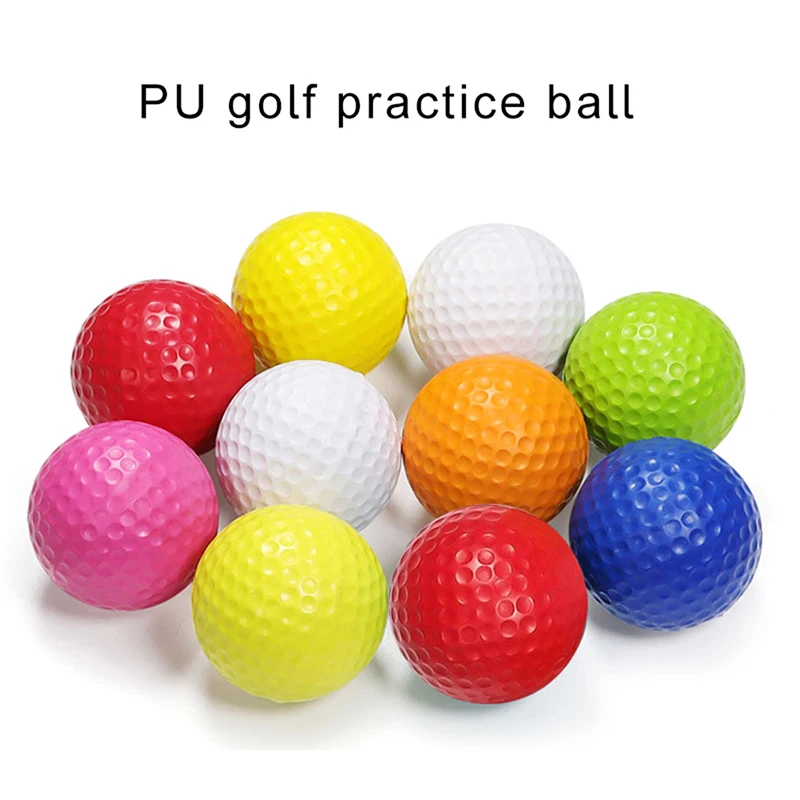 

5Pcs PU Foam Solid Sponge Soft Golf Balls For Indoor Golf Practice Ball 4.27cm/1.68inch Children's Toys Golf Accessories