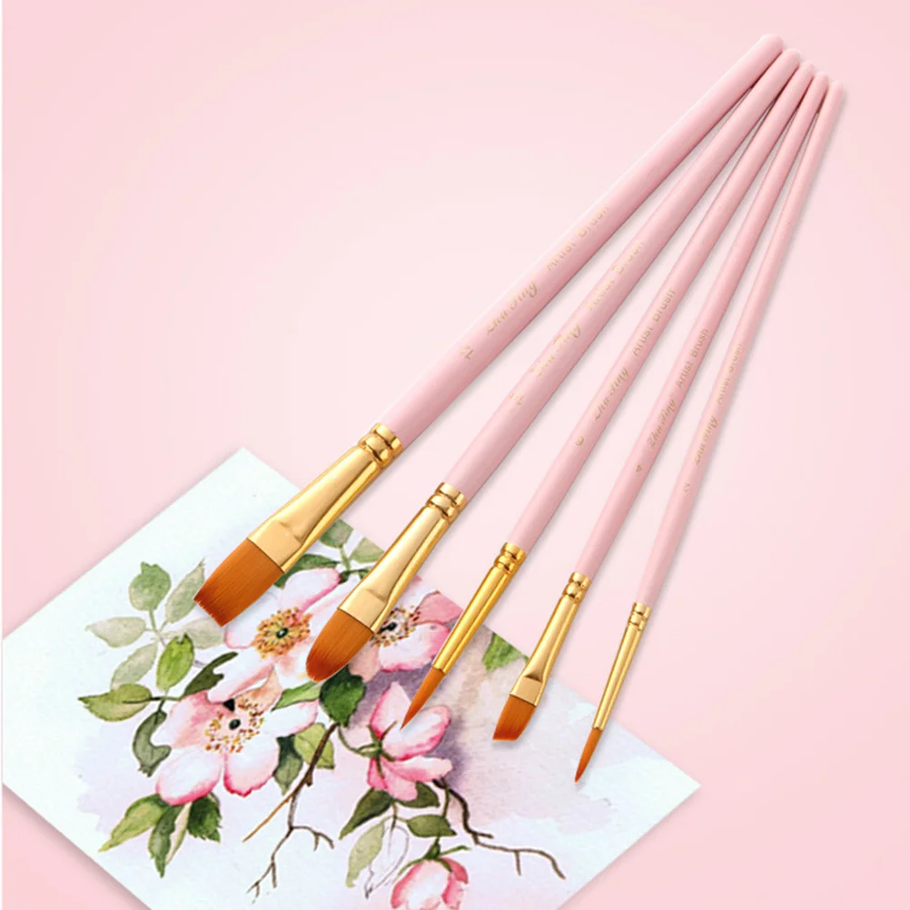 

5 шт., набор кистей для рисования маслом